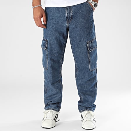 Levi's - 568™ Pantaloni cargo in denim blu dal taglio morbido