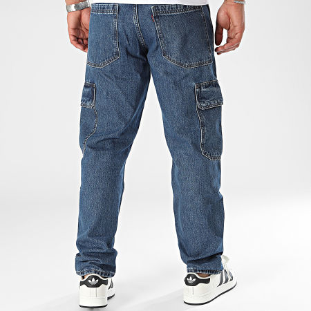 Levi's - 568™ Blauwe Denim Loose Fit Jean Cargo Broek