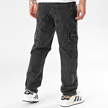 Levi's - 568™ Pantaloni Cargo Jean neri dal taglio ampio