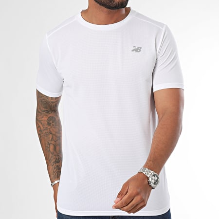 New Balance - Camiseta MT11205 Blanca