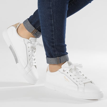 Pepe Jeans - Sneakers Kenton Sailor Donna PLS31564 Bianco