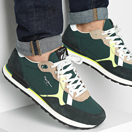 Pepe Jeans - Brit Road Sneakers PMS40007 Bosgroen