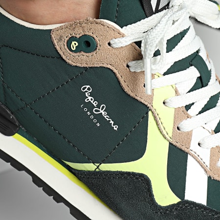 Pepe Jeans - Scarpe da ginnastica Brit Road PMS40007 Verde foresta