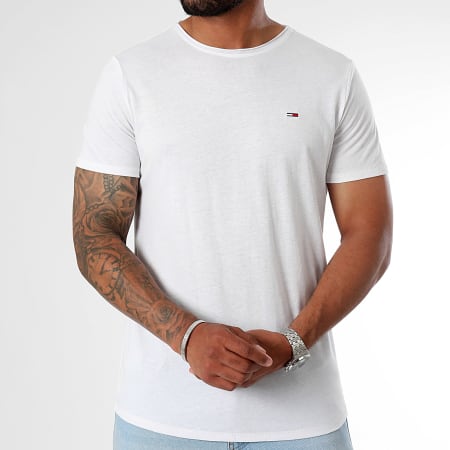 Tommy Jeans - Set van 2 Jaspe 9711 Wit Beige T-shirts