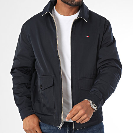 Tommy Hilfiger - Veste Zippée Réversible Ivy Beige Bleu Marine