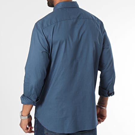 Tommy Hilfiger - Camisa de manga larga Flex Poplin 0934 Azul Marino