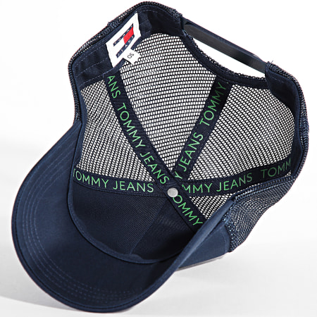 Tommy Jeans - Vlag Trucker Cap 1694 marineblauw