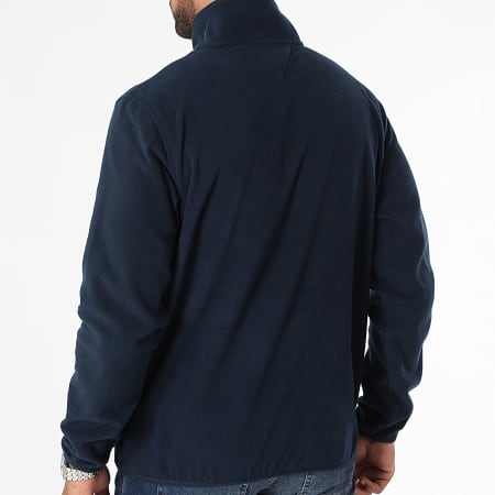 Tommy Jeans - Sudadera Polar Flag Regular Fit Zip Neck 0508 Azul Marino