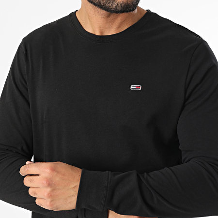 Tommy Jeans - Lot De 2 Tee Shirts Manches Longues 0731 Blanc Noir