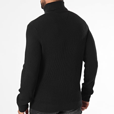 Tommy Jeans - Slim XS Badge 9434 Maglione nero con collo a rotolo