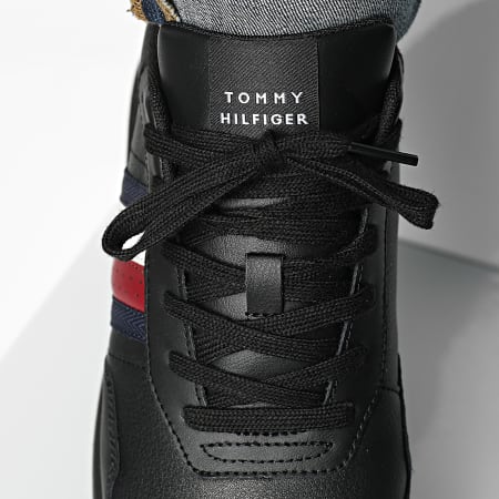 Tommy Hilfiger - Baskets Runner Evo Leather Mix Essential 5121 Black