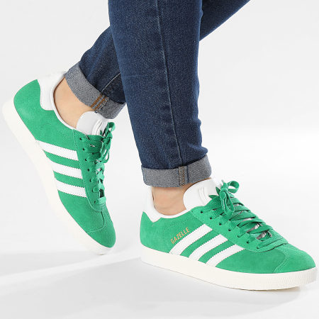 Adidas Originals - Gazelle Zapatillas Mujer IG2092 Verde Calzado Blanco Core Blanco