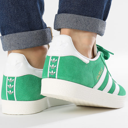 Adidas Originals - Gazelle Zapatillas Mujer IG2092 Verde Calzado Blanco Core Blanco