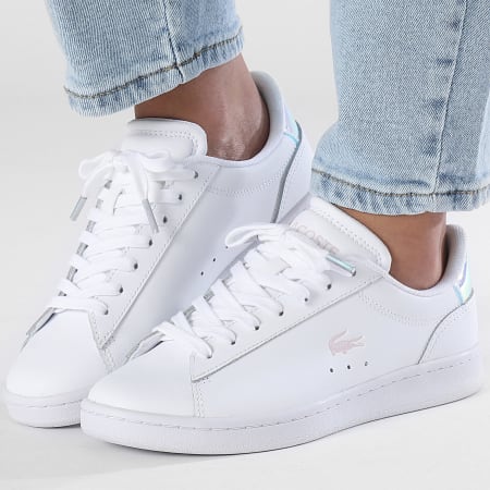 Lacoste Baskets Femme Carnaby Set 224 White Light Pink LaBoutiqueOfficielle