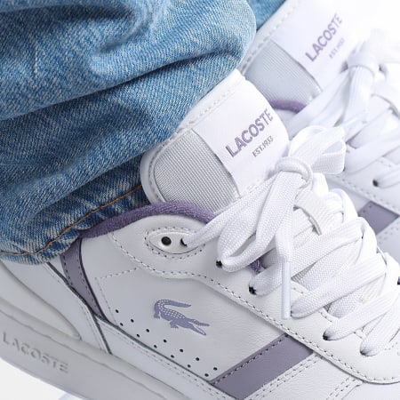 Lacoste - Baskets Femme T-Clip Set 224 White Light Purple