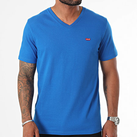 Levi's - Camiseta cuello pico 85641 Royal Blue