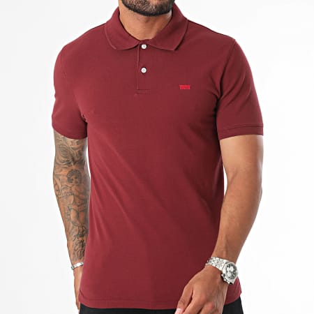 Levi's - Slanke polo met korte mouwen A4842 Bordeaux