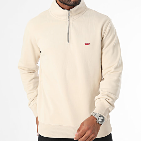 Levi's - A8606 Sweatshirt met ritssluiting in beige