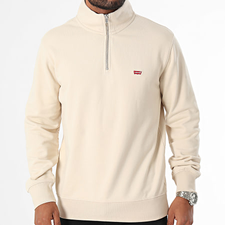 Levi's - A8606 Sweatshirt met ritssluiting in beige