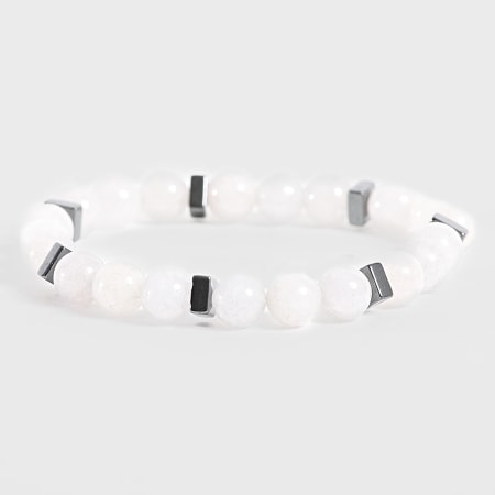 Black Needle - Bracciale bianco grigio antracite