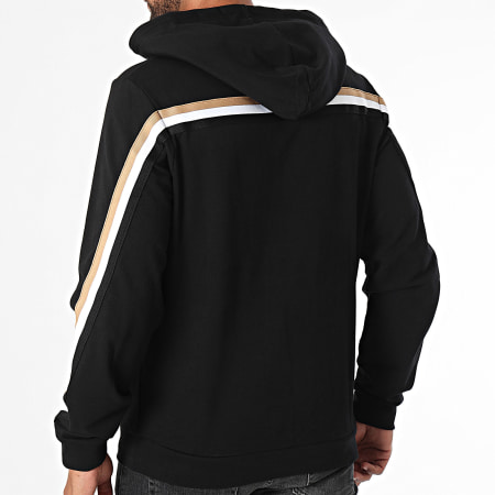 BOSS - Sudadera icónica con capucha y rayas 50521884 Negro