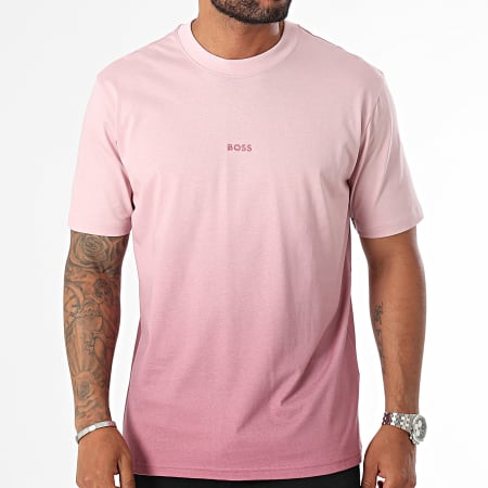 BOSS - Tee Shirt Gradient 50519187 Rose Dégradé