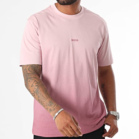 BOSS - Tee Shirt Gradient 50519187 Rose Dégradé