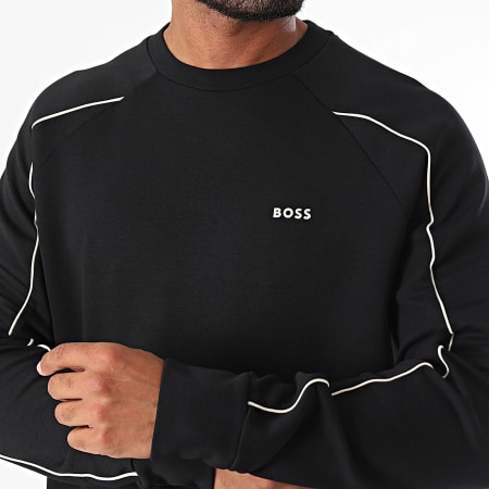 BOSS - Salbo 1 Sudadera de cuello redondo 50518186 Negro