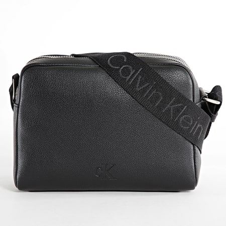 Calvin Klein - Borsa a mano da donna con fettuccia per fotocamera 21 2711 Nero