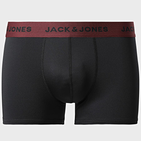 Jack And Jones - Set di 3 boxer in microfibra a fiori Nero Floreale