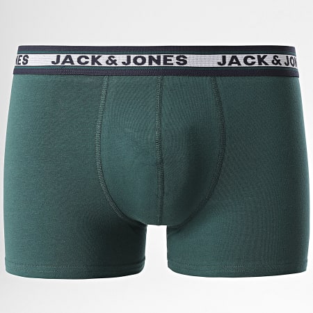 Jack And Jones - Juego de 5 bóxers Oliver gris jaspeado azul marino verde oscuro burdeos