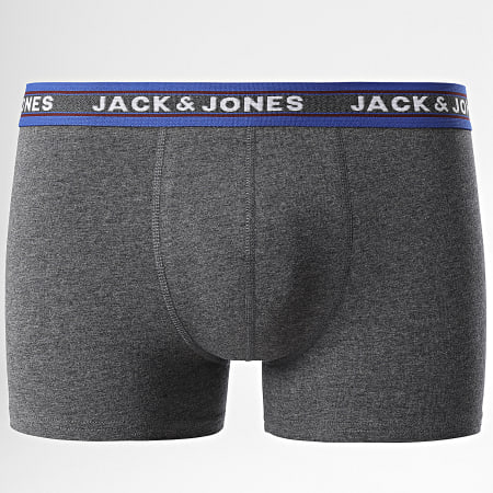 Jack And Jones - Juego de 5 bóxers Oliver gris jaspeado azul marino verde oscuro burdeos