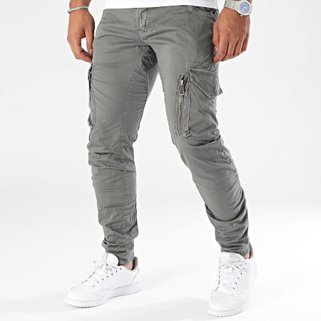 Le Temps Des Cerises - Pantaloni Cargo Alban grigio antracite