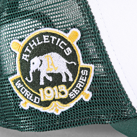 New Era - Oakland Athletics World Series Trucker Cap Wit Donkergroen