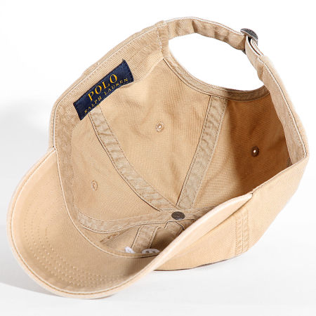 Polo Ralph Lauren - Gorra Beige Bordada con Logotipo