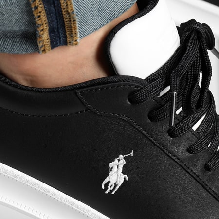 Polo Ralph Lauren - Scarpe da ginnastica Heritage Court II Nero Bianco