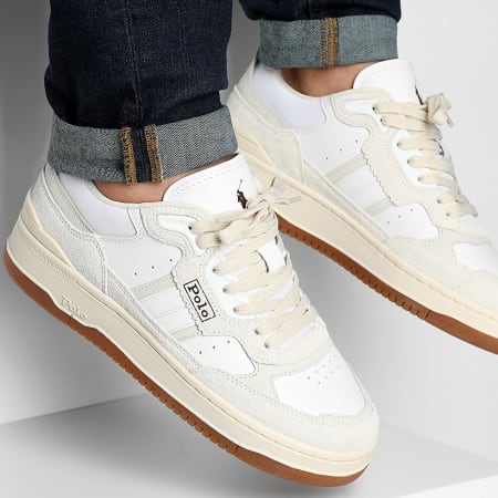 Polo Ralph Lauren - Baskets Masters Sport White Brown