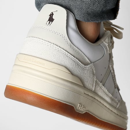 Polo Ralph Lauren - Baskets Masters Sport White Brown