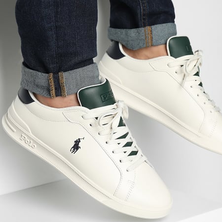 Polo Ralph Lauren - Baskets Heritage Court II White Navy Green