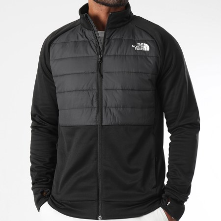 The North Face - Veste Zippée Reaxion Hybrid A8946 Noir Gris Anthracite