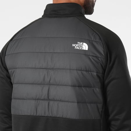 The North Face - Chaqueta con cremallera Reaxion Hybrid A8946 Negro Carbón Gris