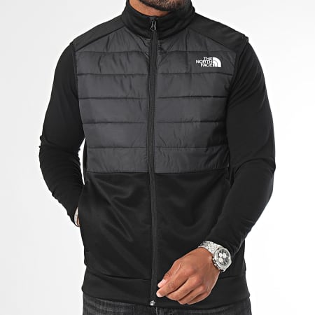 The North Face - Reaxion Hybride A9848 Zwart Antraciet Grijs Mouwloos Ritsjack