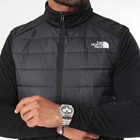 The North Face - Reaxion Hybride A9848 Zwart Antraciet Grijs Mouwloos Ritsjack