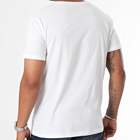 Tommy Hilfiger - Tee Shirt Block Logo 3418 Blanc