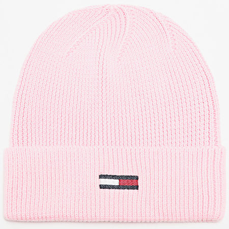 Tommy Jeans - Bonnet Femme Elongated Flag Beanie 6777 Rose