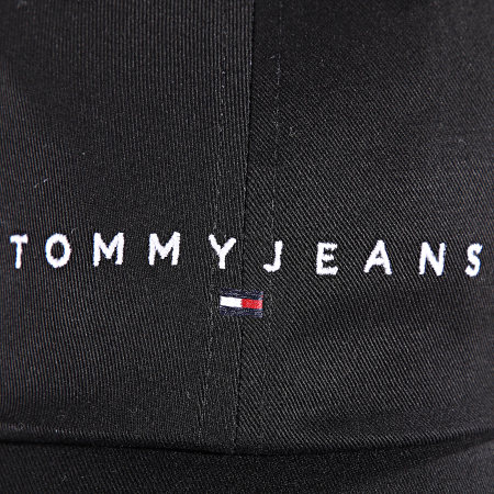 Tommy Jeans - Damesmuts Lineair Logo 8 Paneel 6868 Zwart