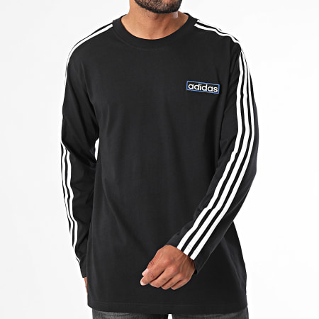 Adidas Originals - Tee Shirt Manches Longues A Bandes Adibreak IY4850 Noir