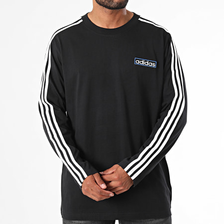 Adidas Originals - Adibreak IY4850 Camiseta de manga larga a rayas negra