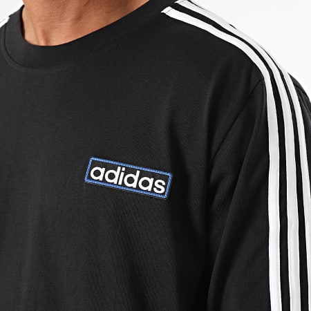 Adidas Originals - Tee Shirt Manches Longues A Bandes Adibreak IY4850 Noir