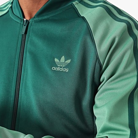 Adidas Originals - Veste Zippée A Bandes SST IY8731 Vert